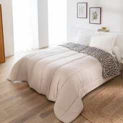 Dekbed<Blancheporte Dekbed in microvezel met luipaardmotief, 200g/m2 beige / zwart