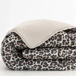 Dekbed<Blancheporte Dekbed in microvezel met luipaardmotief, 200g/m2 beige / zwart