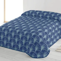 Dekbed<Blancheporte Dekbed in microvezel, palmbomenprint, 200 g/m² blauw