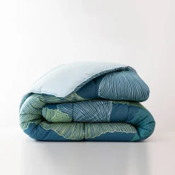 Dekbed<Blancheporte Dekbed in polyester met Gingko print - 400g/m2 cederhout