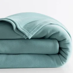 Deken<Ourson Deken in Thermotec® fleece 450g/m2, luxe kwaliteit eucalyptus