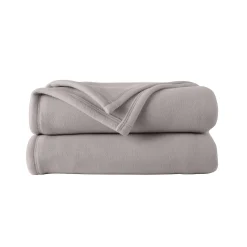 Deken<Ourson Deken in Thermotec® fleece met prestigekwaliteit lichtgrijs