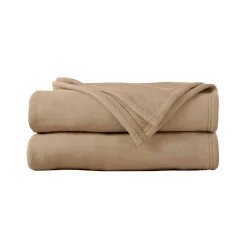 Deken<Ourson Deken in Thermotec® fleece 350g/m2 zandkleur
