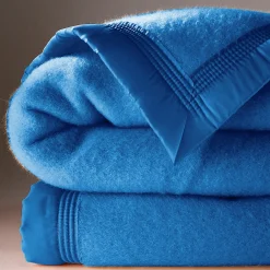 Deken<Blancheporte Deken in wol 350g/m2, voor de beste prijs blauw