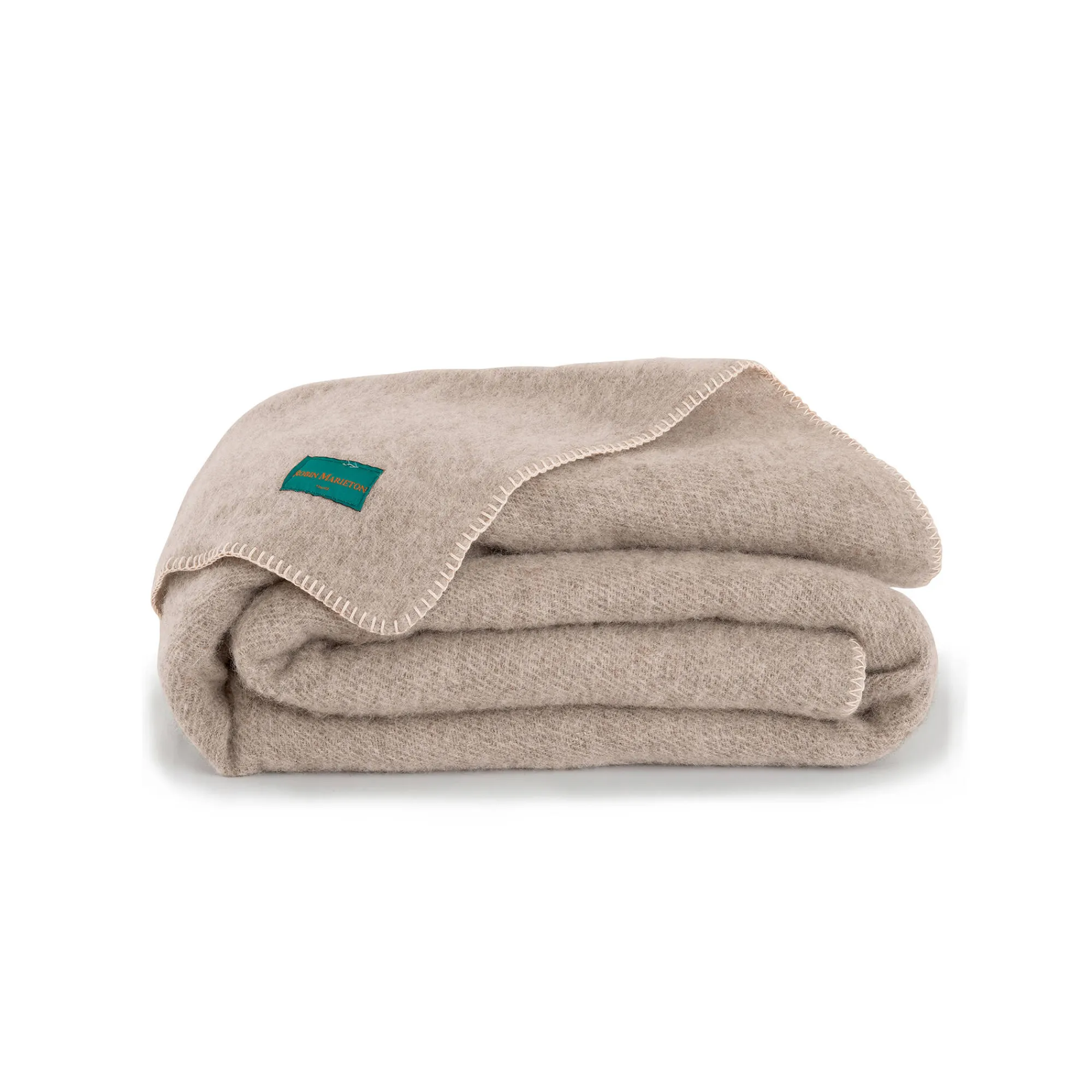 Deken<Ourson Deken in zuiver biowol, made in France grijsbeige