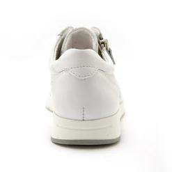 Baskets En Sneakers|Schoenen<PédiConfort Derby's in leer Hallux Confort wit / zilverkleurig