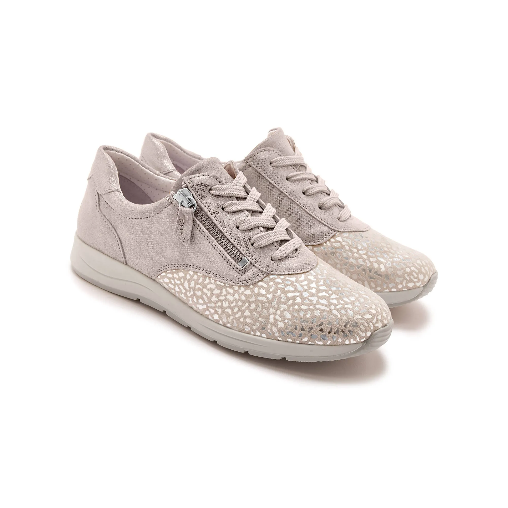 Baskets En Sneakers|Schoenen<PédiConfort Derby's in leer Hallux Confort beige