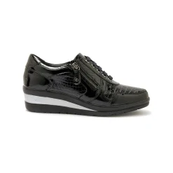 Baskets En Sneakers|Schoenen<PédiConfort Derby's met veters, kleine sleehak PÉDICONFORT zwart