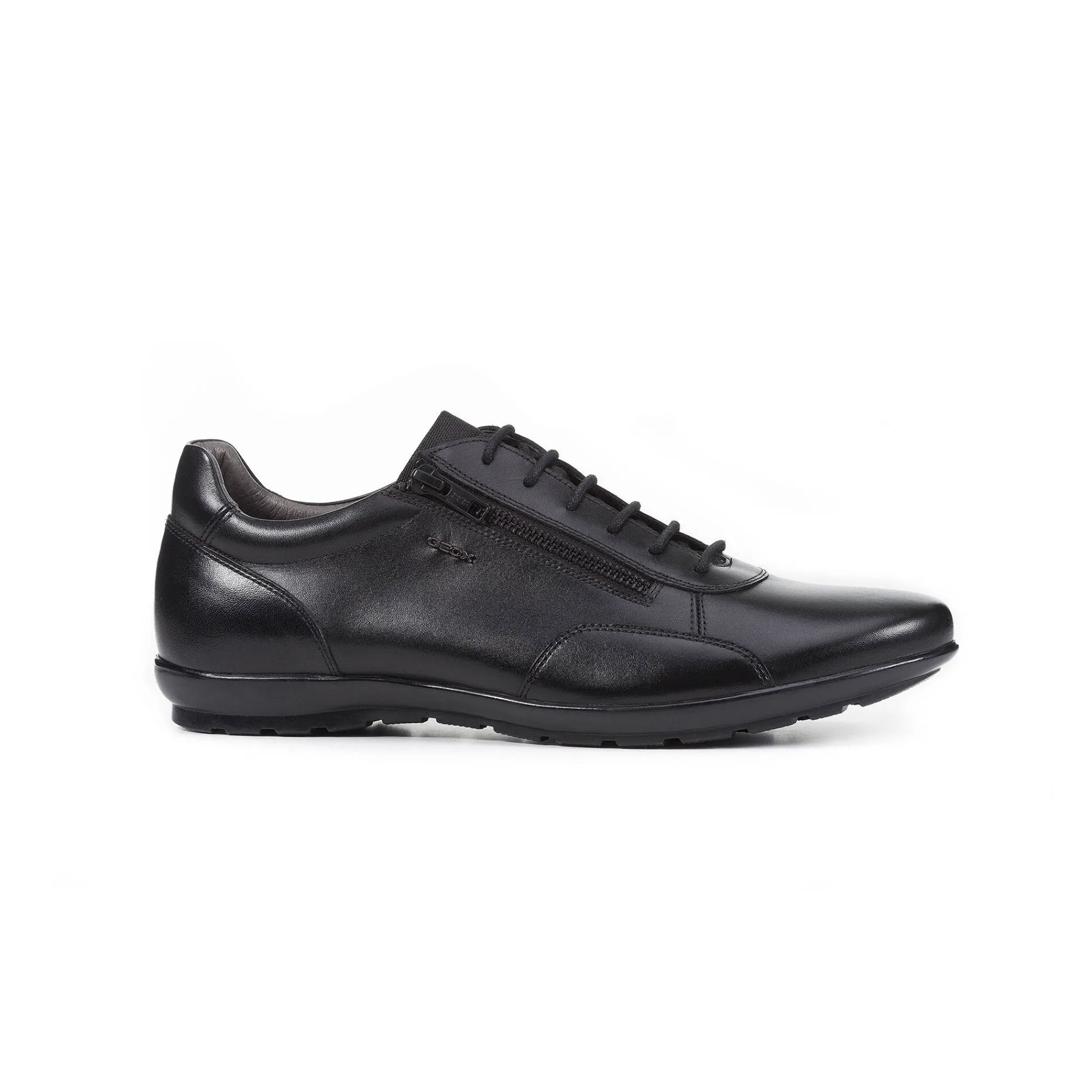 Schoenen|Schoenen Heren<Geox Derby's Symbol, leren bovenwerk zwart