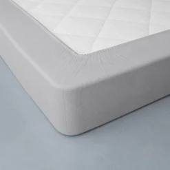 Hoeslaken<Blancheporte Drap-housse uni flanelle bonnets 32 cm parelgrijs
