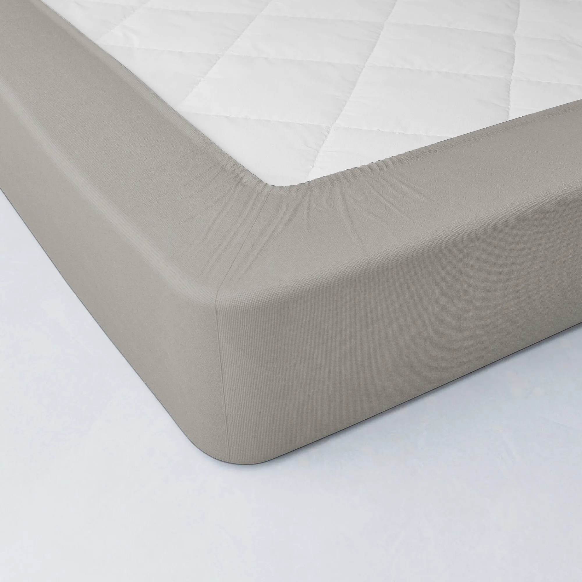 Hoeslaken<Blancheporte Drap-housse uni flanelle bonnets 32 cm taupe