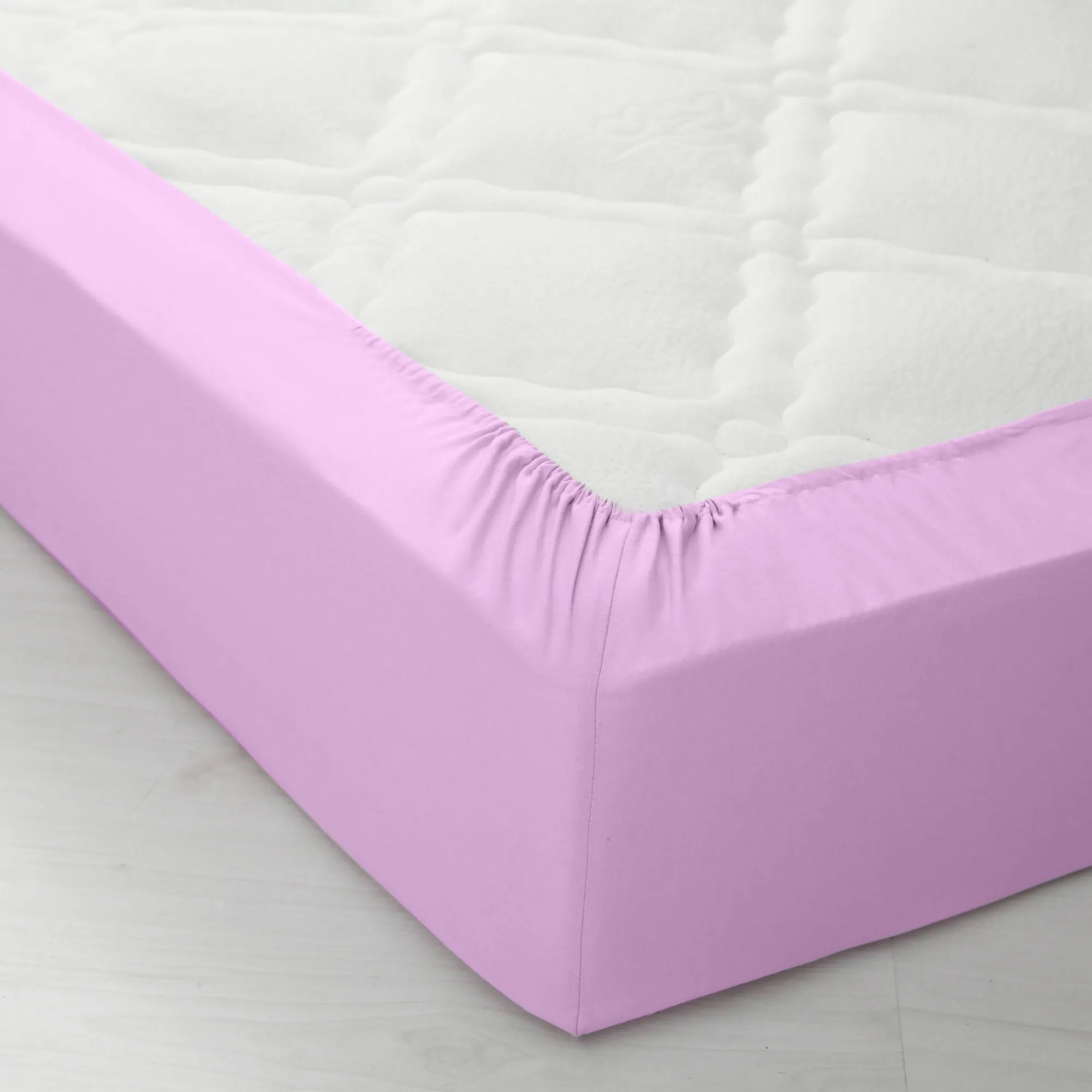 Hoeslaken<Blancheporte Drap-housse uni flanelle bonnets 32 cm lavendel