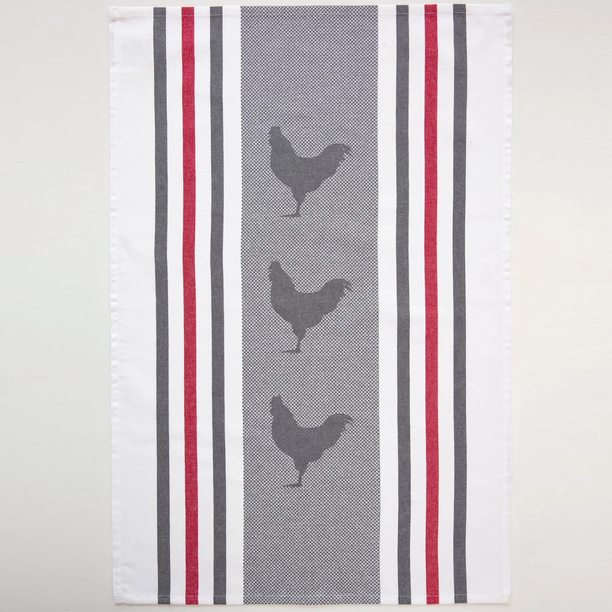 Droogdoek En Handdoek<Blancheporte Droogdoeken met kip- en koemotief - set van 4 blauw + grijs