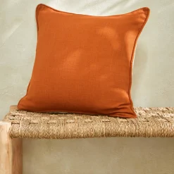 Kussen<Blancheporte Dubbelzijdig kussen terracotta