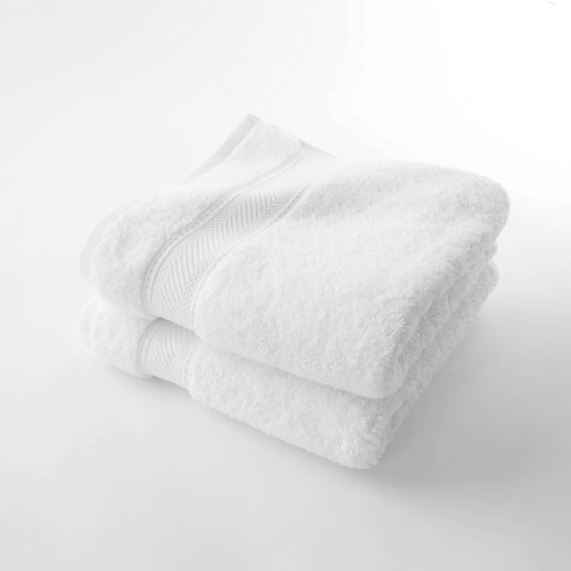 Badhanddoek<Colombine Effen badstof 540g/m2, luxe comfort wit