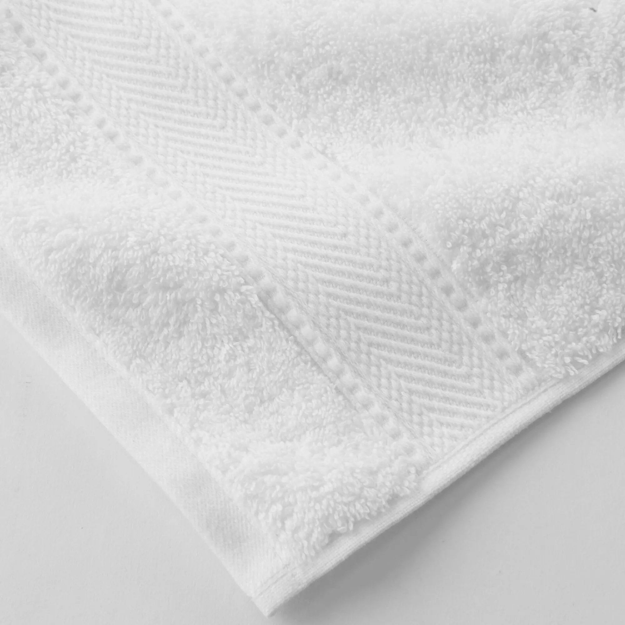 Badhanddoek<Colombine Effen badstof 540g/m2, luxe comfort wit