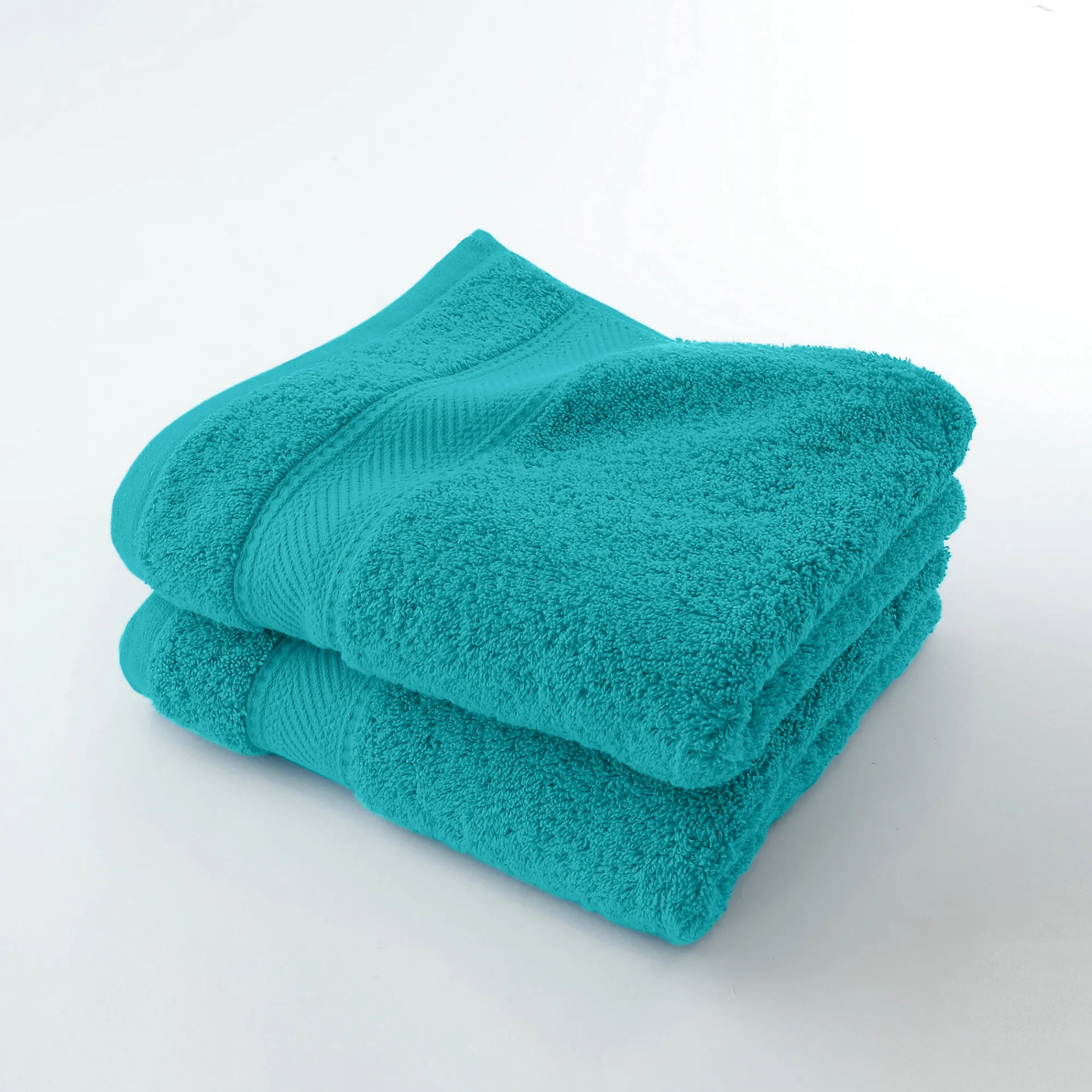 Badhanddoek<Colombine Effen badstof 540g/m2, luxe comfort smaragd