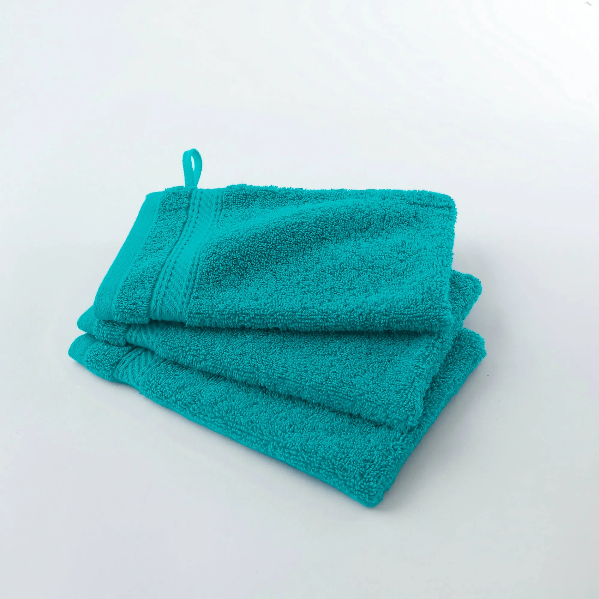 Badhanddoek<Colombine Effen badstof 540g/m2, luxe comfort smaragd