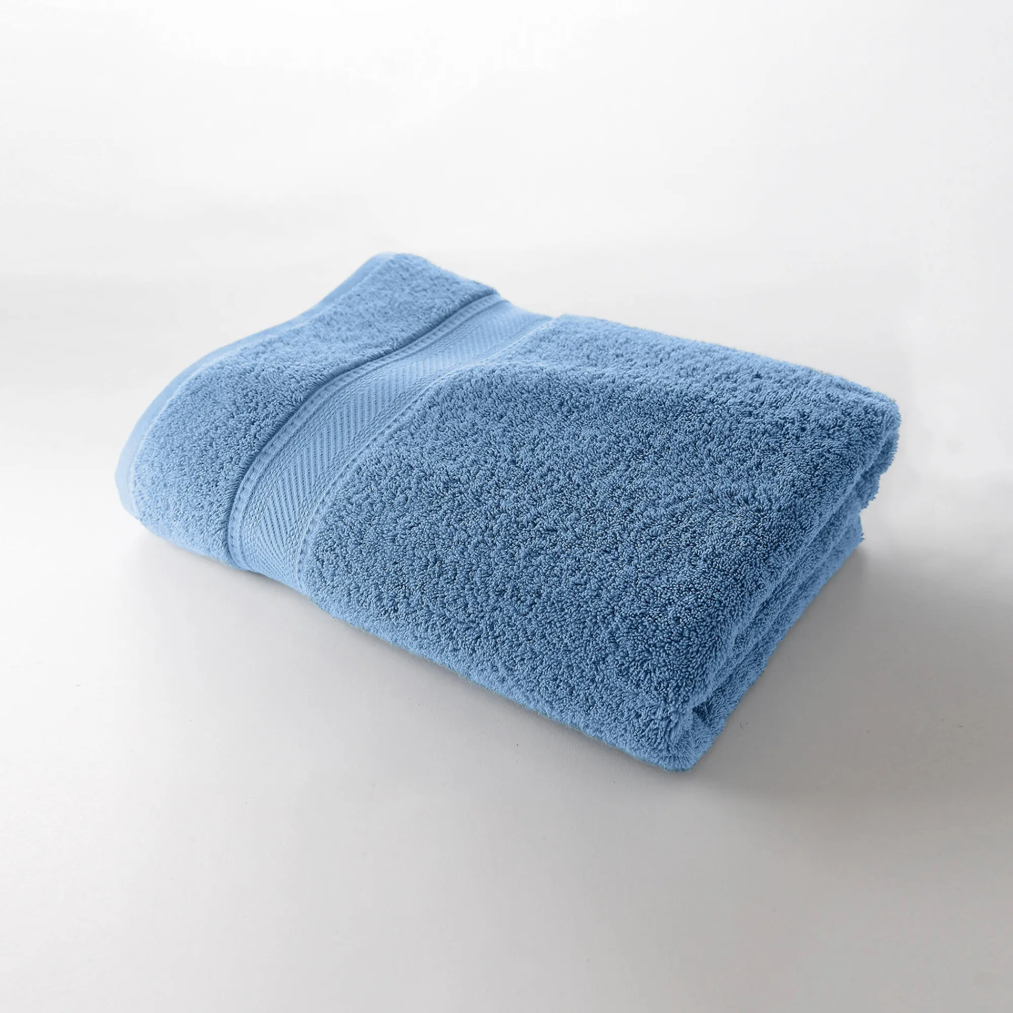 Badhanddoek<Colombine Effen badstof 540g/m2, luxe comfort jeansblauw