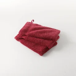 Badhanddoek<Colombine Effen badstof 540g/m2, luxe comfort wijnrood