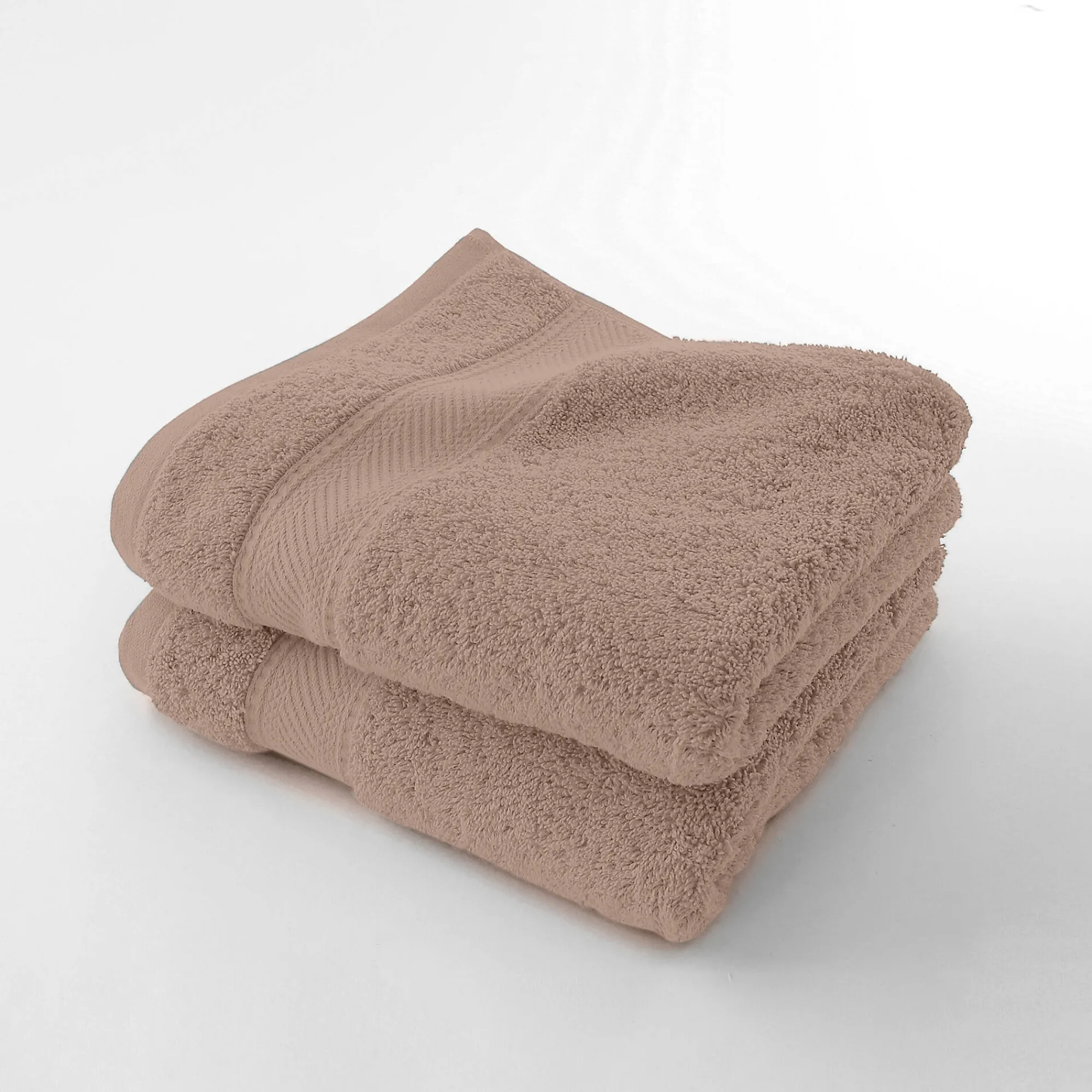 Badhanddoek<Colombine Effen badstof 540g/m2, luxe comfort taupe