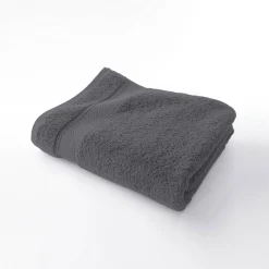 Badhanddoek<Colombine Effen badstof 540g/m2, luxe comfort antraciet