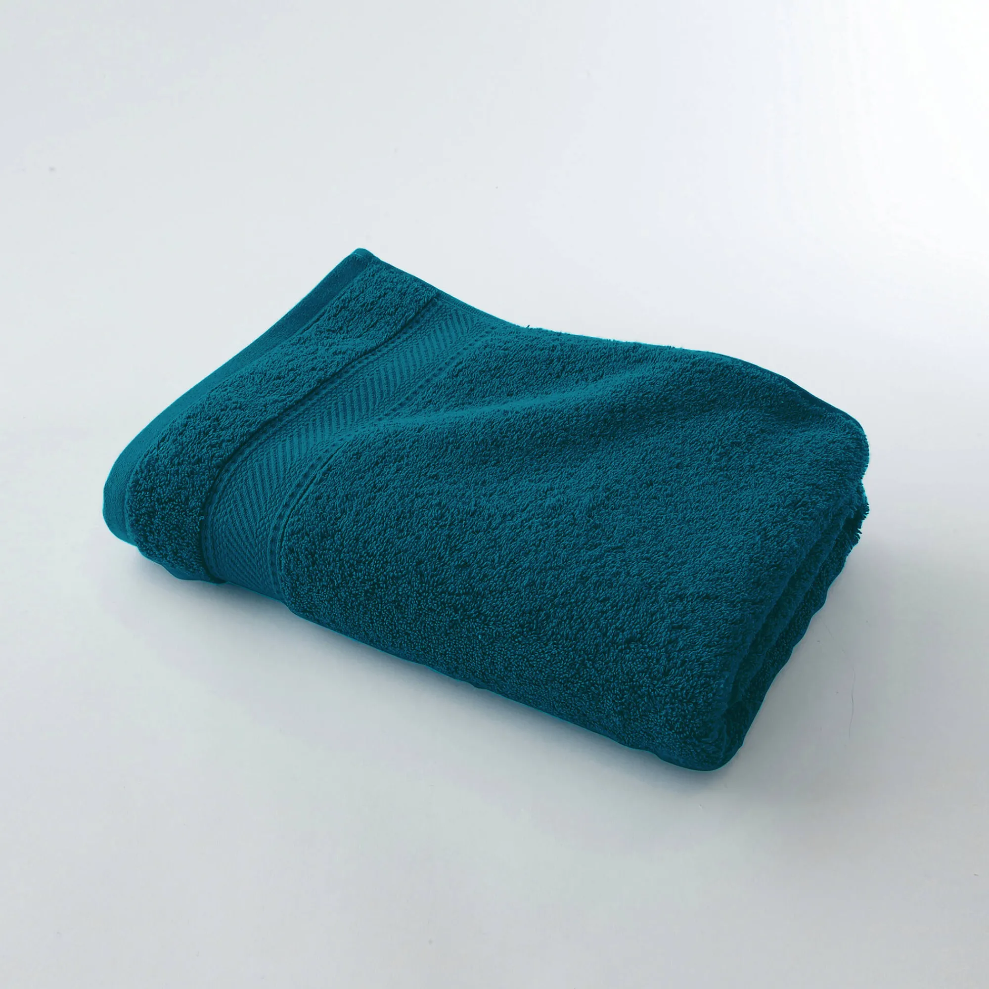 Badhanddoek<Colombine Effen badstof 540g/m2, luxe comfort pauwblauw