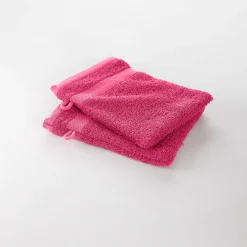 Badhanddoek<Colombine Effen badstof in katoen en modal 500 g/m2 framboos