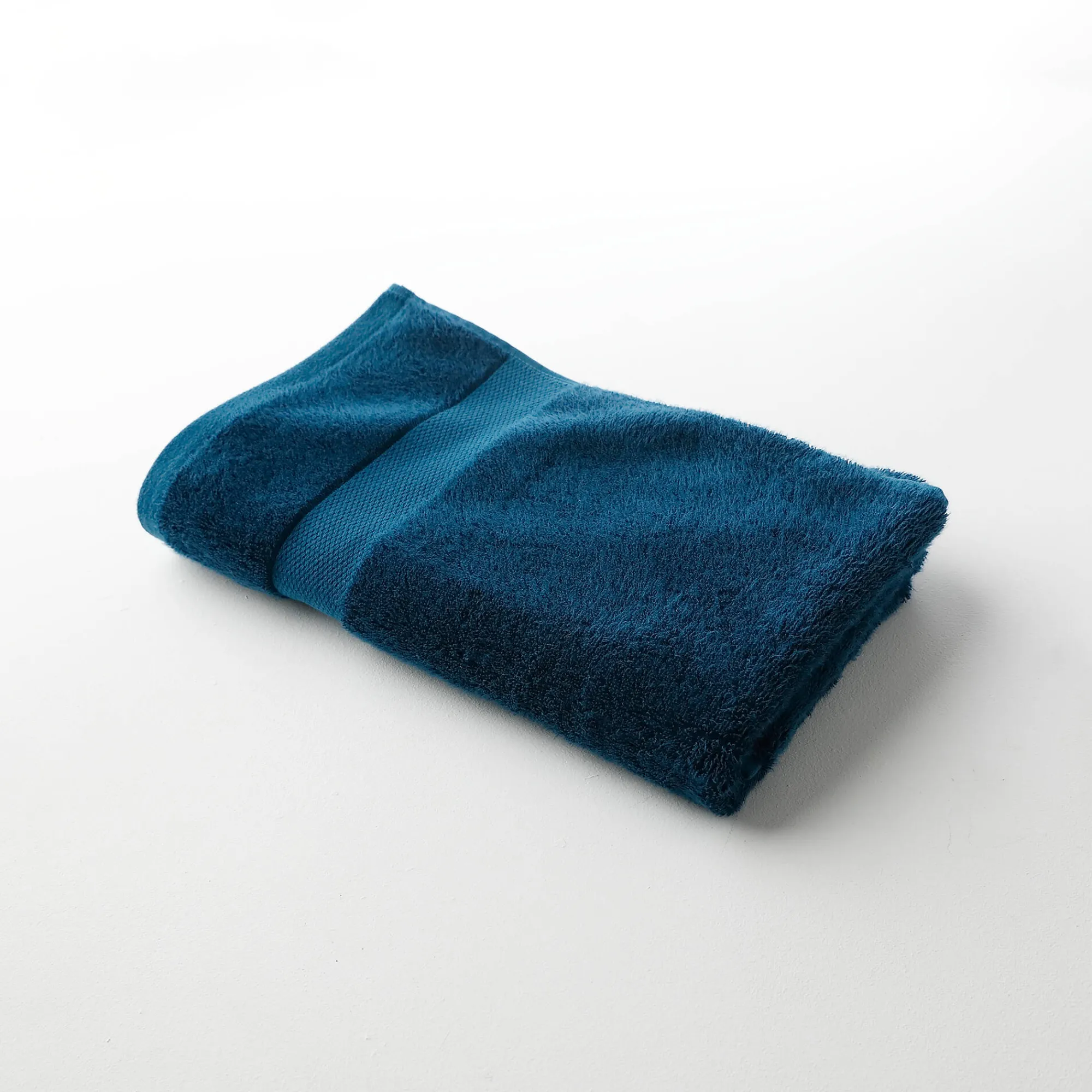 Badhanddoek<Colombine Effen badstof in katoen en modal 500 g/m2 eendenblauw