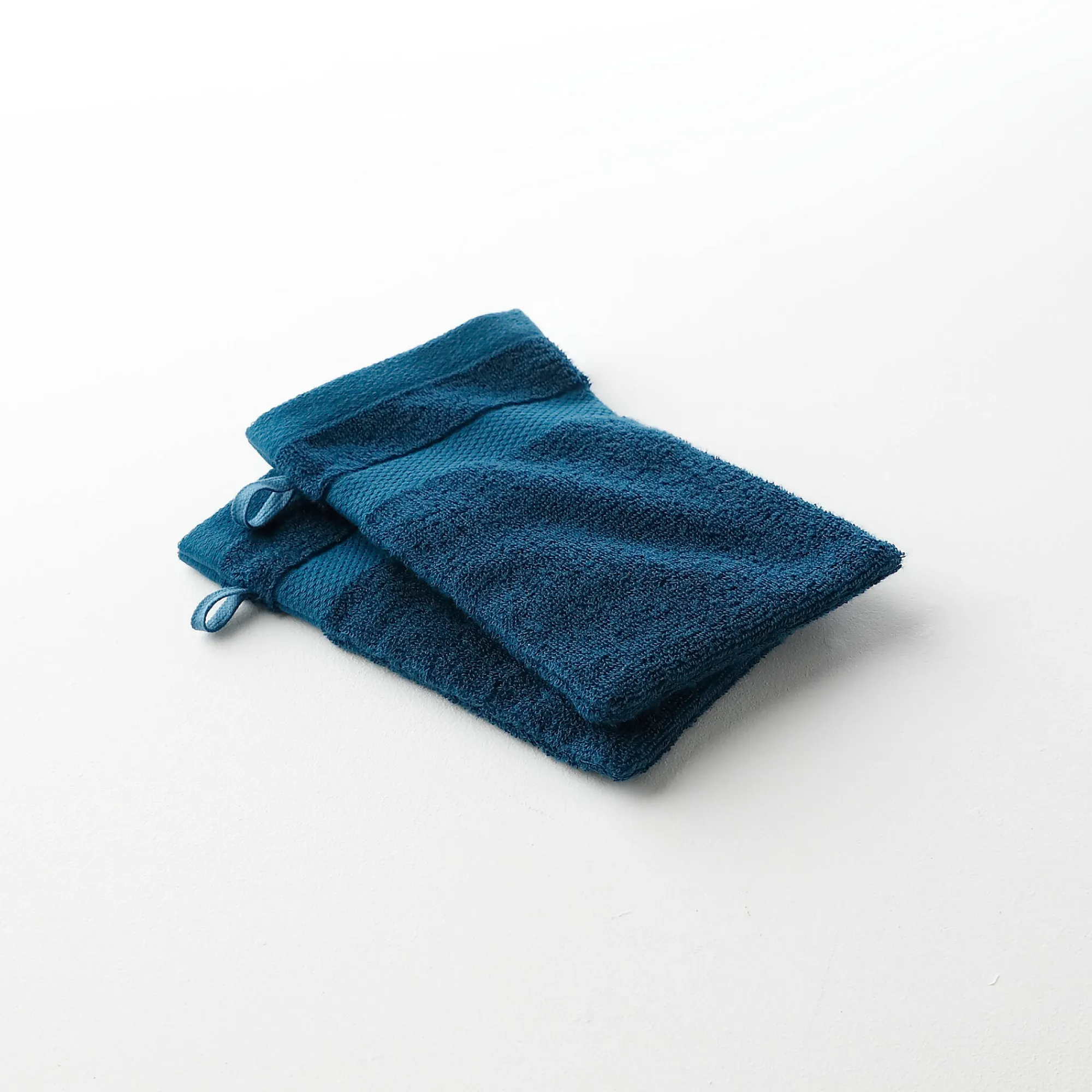 Badhanddoek<Colombine Effen badstof in katoen en modal 500 g/m2 eendenblauw