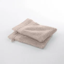 Badhanddoek<Colombine Effen badstof in katoen en modal 500 g/m2 taupe