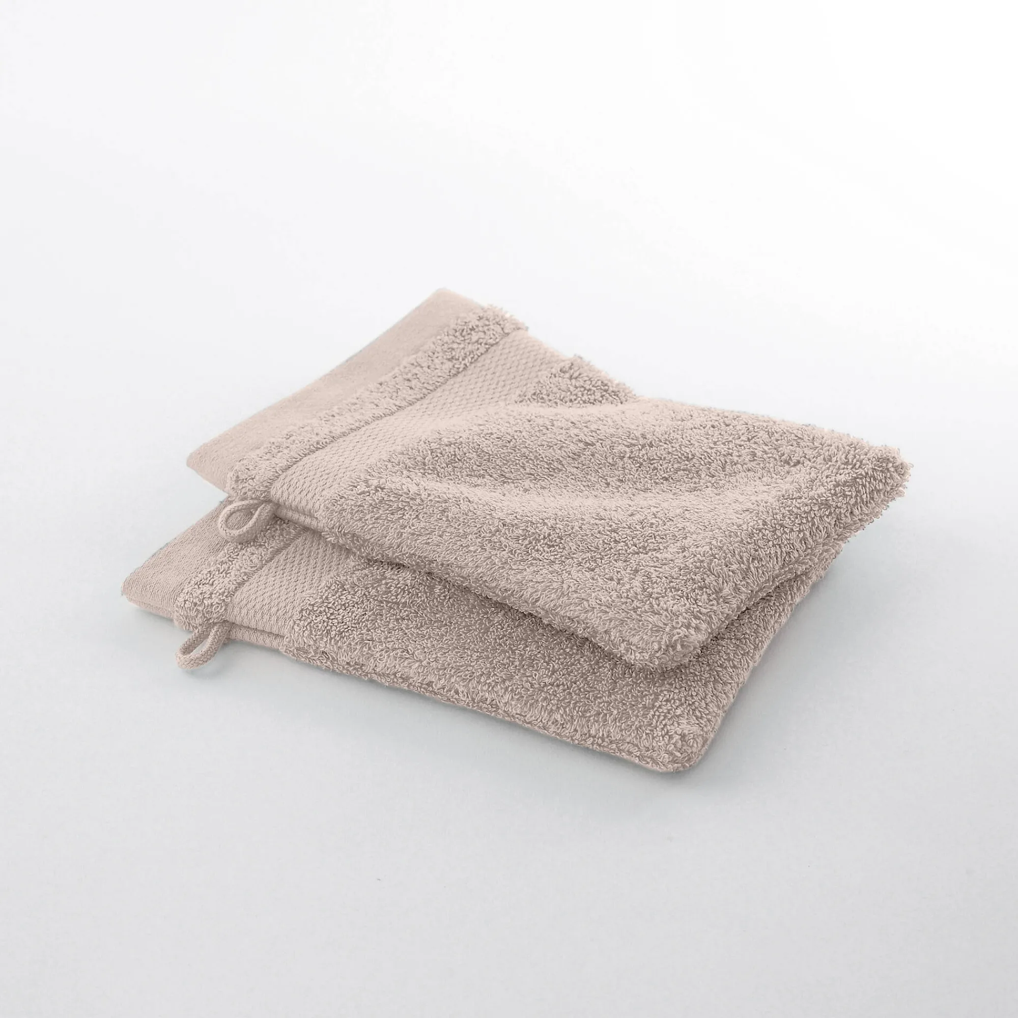 Badhanddoek<Colombine Effen badstof in katoen en modal 500 g/m2 taupe