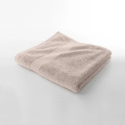 Badhanddoek<Colombine Effen badstof in katoen en modal 500 g/m2 taupe