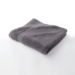 Badhanddoek<Colombine Effen badstof in katoen en modal 500 g/m2 grijs