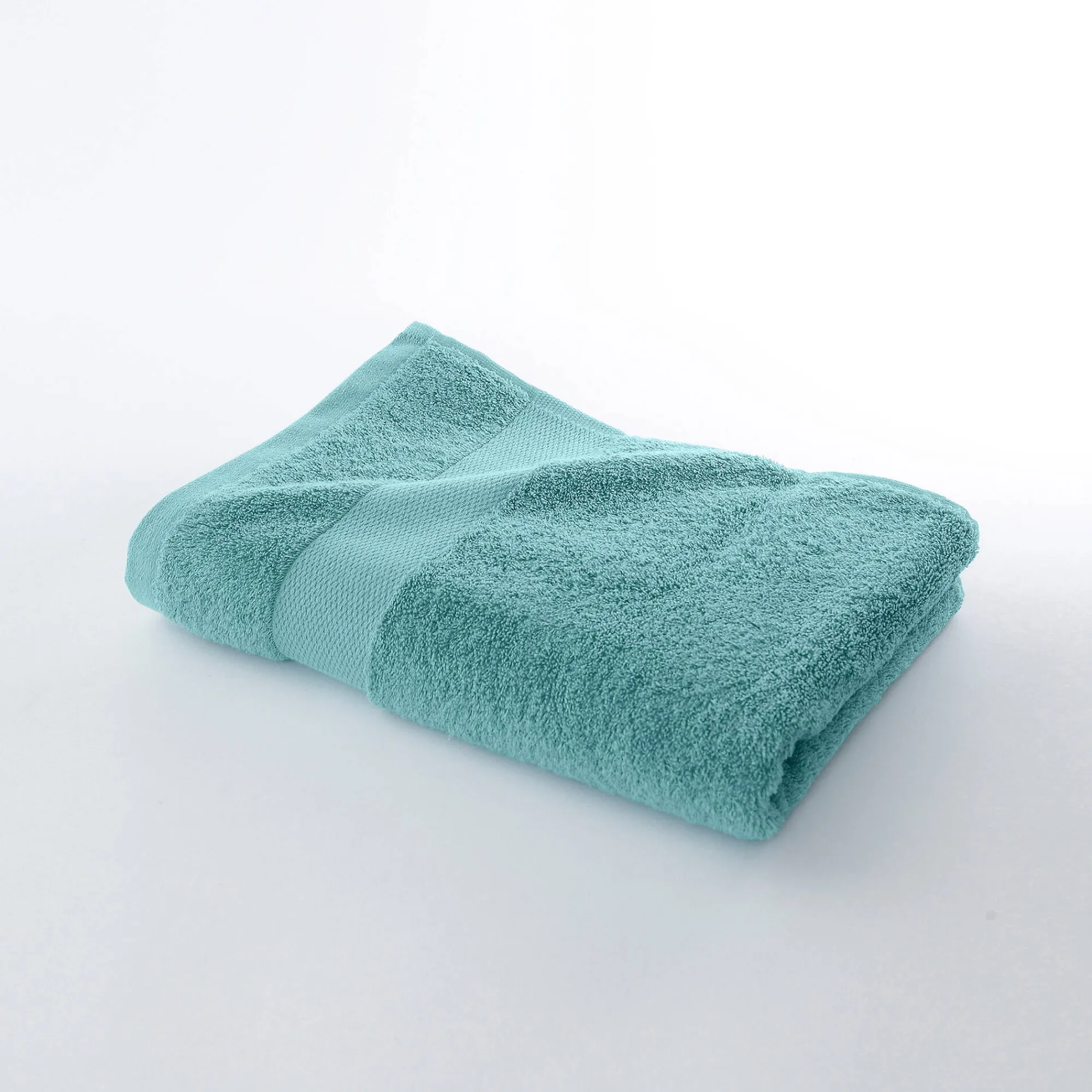 Badhanddoek<Colombine Effen badstof in katoen en modal 500 g/m2 watergroen