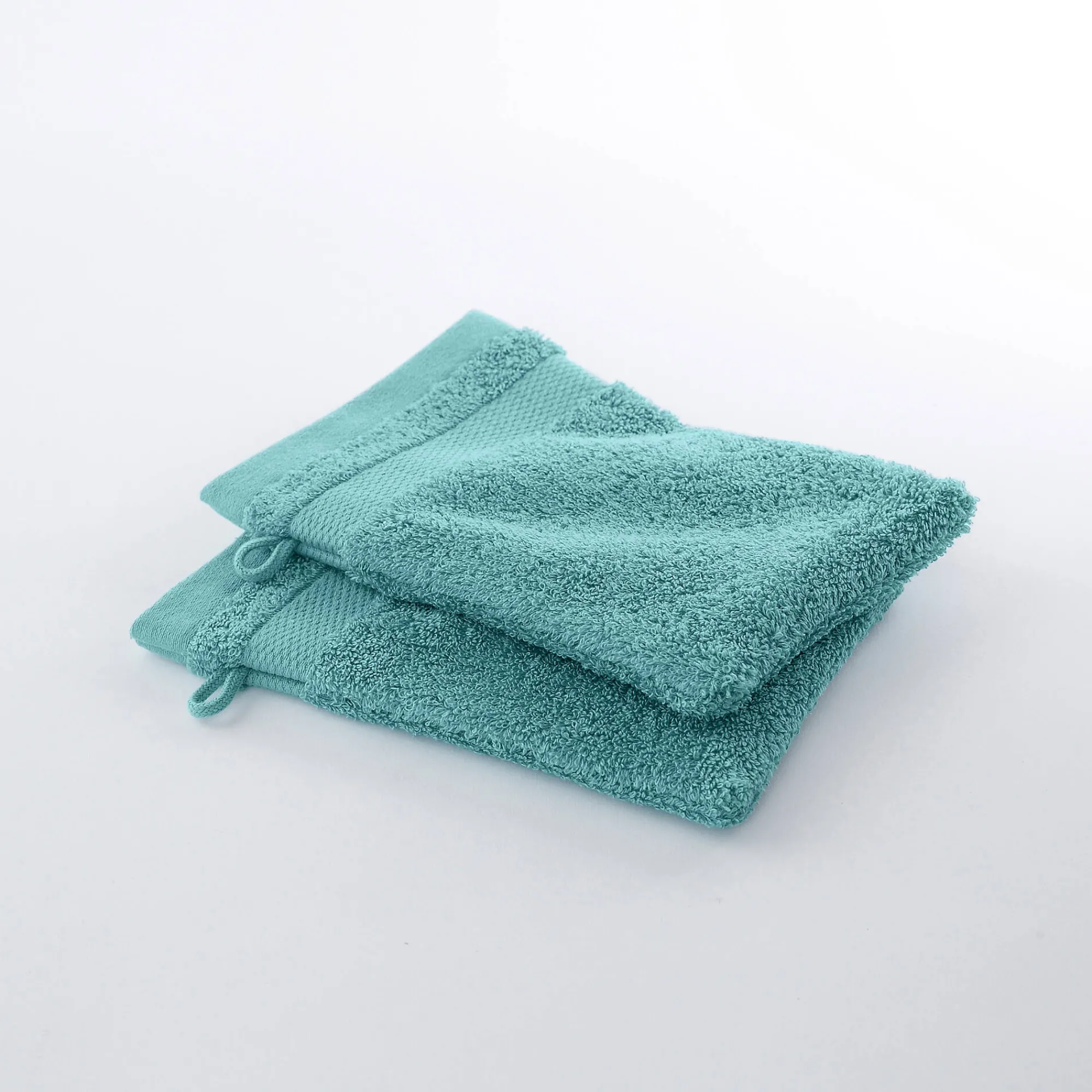 Badhanddoek<Colombine Effen badstof in katoen en modal 500 g/m2 watergroen