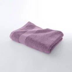 Badhanddoek<Colombine Effen badstof in katoen en modal 500 g/m2 vijgenkleur