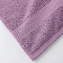 Badhanddoek<Colombine Effen badstof in katoen en modal 500 g/m2 vijgenkleur