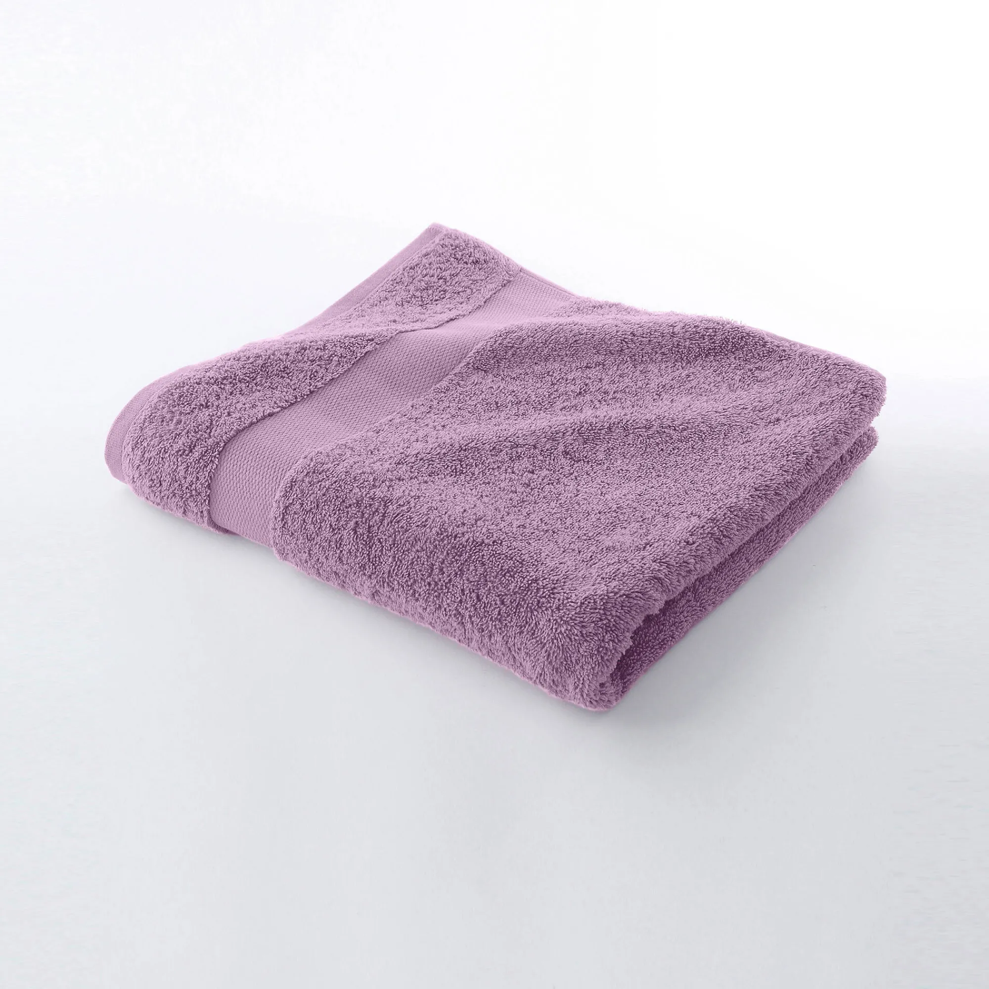 Badhanddoek<Colombine Effen badstof in katoen en modal 500 g/m2 vijgenkleur