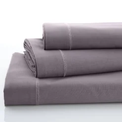 Effen Bedlinnen|Kussensloop<Colombine Effen bedlinnen - polyester/katoen, antraciet