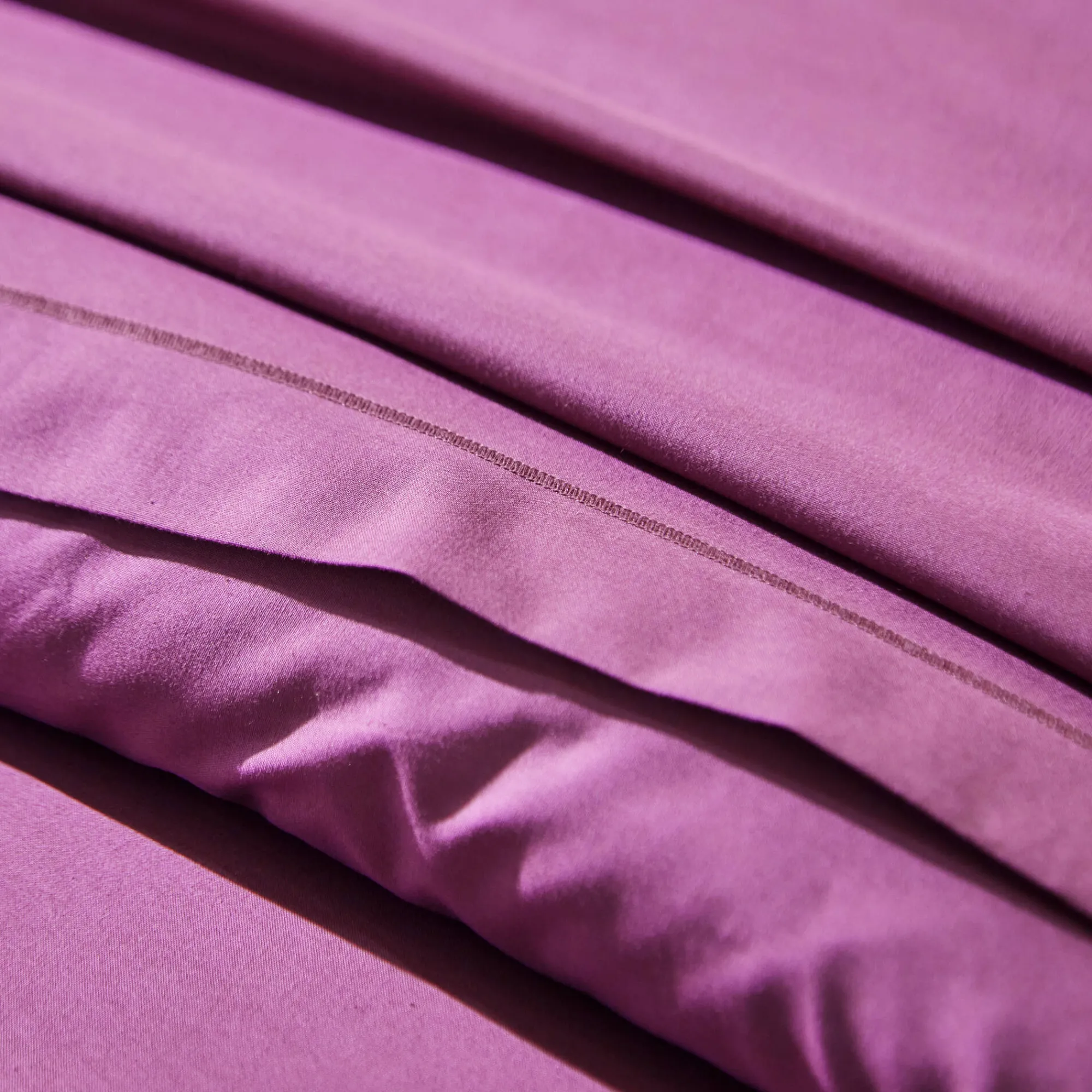 Effen Bedlinnen|Vlak Laken<Colombine Effen bedlinnen - polyester/katoen, vijgenkleur