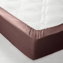 Effen Bedlinnen|Vlak Laken<Colombine Effen bedlinnen in katoen chocolade