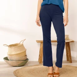 Legging<Blancheporte Effen bootcut legging, elastische taille marine