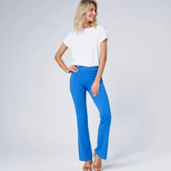 Legging<Blancheporte Effen bootcut legging, elastische taille felblauw
