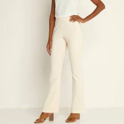 Legging<Blancheporte Effen bootcut legging, elastische taille ecru
