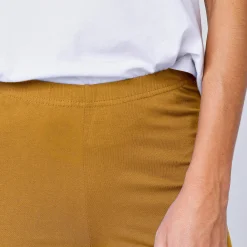 Legging<Blancheporte Effen bootcut legging, elastische taille honing