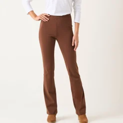 Legging<Blancheporte Effen bootcut legging, elastische taille chocolade