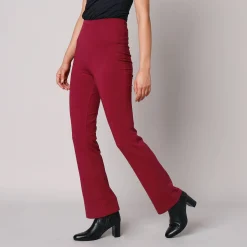 Legging<Blancheporte Effen bootcut legging, elastische taille donkerrood