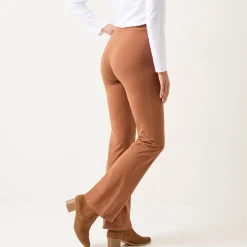 Legging<Blancheporte Effen bootcut legging, elastische taille hazelnootbruin