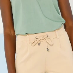 Broek<Blancheporte Effen chino broek, milanotricot zandkleur